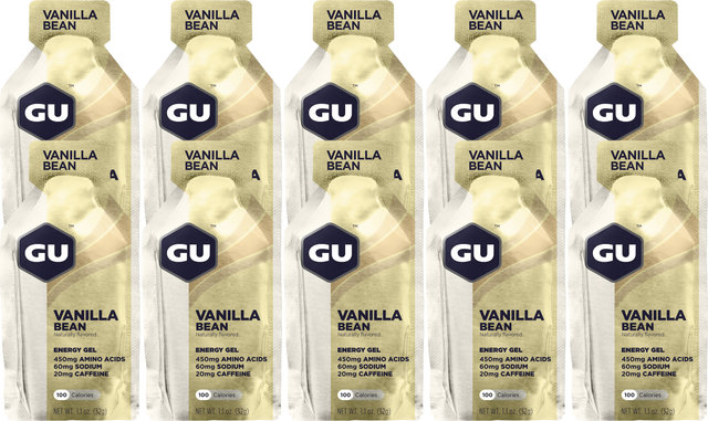 GU Energy Labs Energy Gel - 10 pièces - vanilla bean