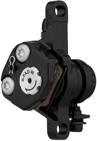 BR-R317 Brake Caliper w/ Resin Pads - black/front