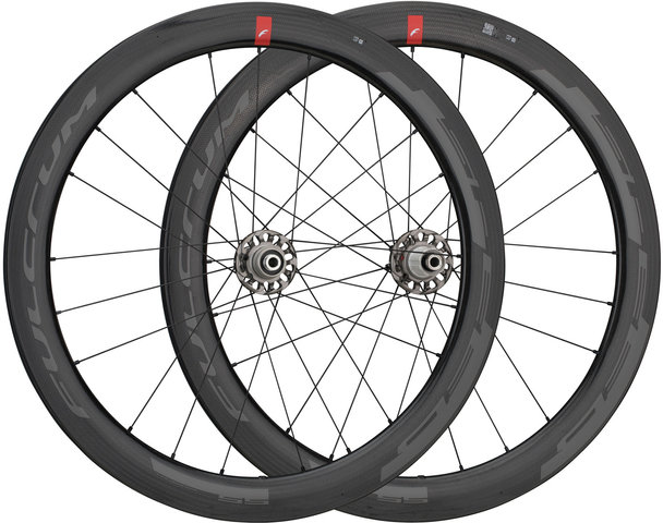 Fulcrum Speed 55 DB C19 Disc Center Lock Laufradsatz - schwarz/28" Satz (VR 12x100 + HR 12x142) Shimano