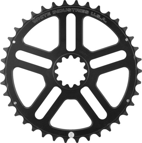 White Industries Plato VBC externo - black/38 
