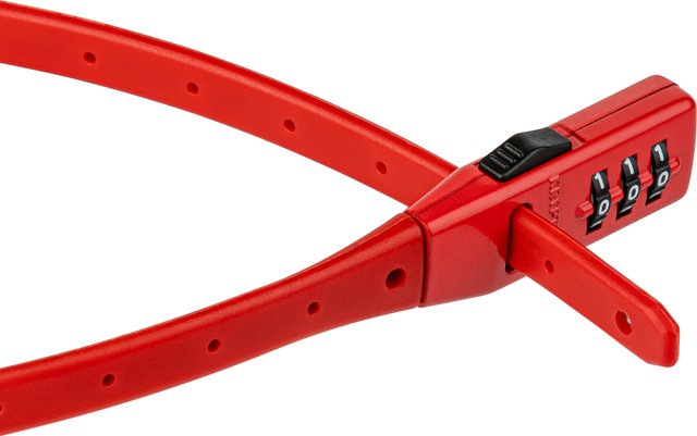 Kryptonite Candado de cable con combinación de cierre rápido - rojo | 45 cm