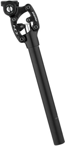 Tija de sillín con suspensión y protector de dedos NCX SP12 - negro/27,2 mm