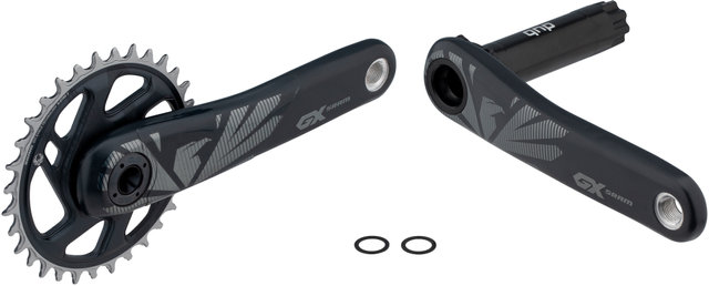 SRAM GX Eagle Boost DUB DM 12-fach Carbon Kurbelgarnitur - lunar/175,0 mm 32 Zähne