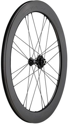 Juego de ruedas Bora WTO 60 Carbon Disc Center Lock 28" - black-dark label/28" set (RD 12x100 + RT 12x142) Campa