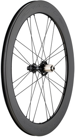 Campagnolo Bora WTO 60 Carbon Disc Center Lock 28" Wheelset - black-dark label/28" set (front 12x100 + rear 12x142) Campy