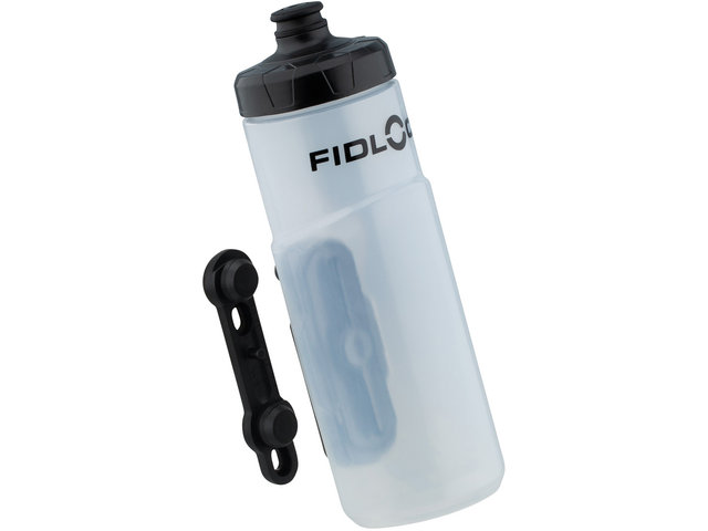 Bidón TWIST 600 ml con sistema de portabidones bike base - transparente-blanco/600 ml