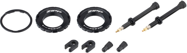 303 Firecrest® Carbon Tubeless Center Lock Disc Wheelset - black/28" set (front 12x100 + rear 12x142) SRAM XDR