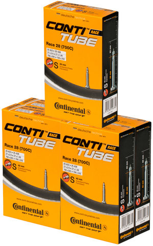 Continental Chambre à Air Race 28 - 5 pièces - universal/20-25 x 622-630 SV 42 mm