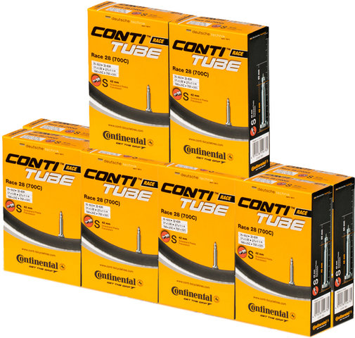 Continental Cámara de aire Race 28 Wide - 10 unidades - universal/25-32 x 622-630 SV 42 mm