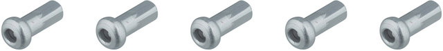 Cabecilla de aluminio Pro Lock® Hidden 2,0 mm- 5 unidades - plata/12 mm