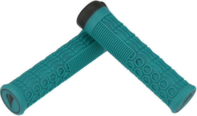 SDG Puños de manillar Thrice 31 Lock-On - turquoise/136 mm