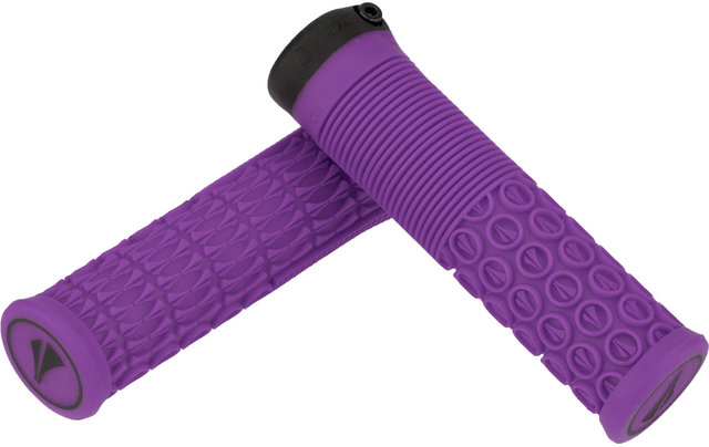 SDG Puños de manillar Thrice 33 Lock-On - purple/136 mm