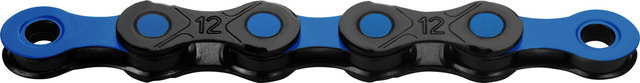 KMC DLC12 Waxed Kette 12-fach - black-blue/126