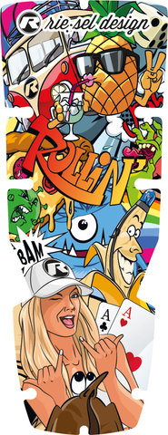 rie:sel design Adhesivo para guardabarros fox:coat para Fox Mudguard 36–38 MY21 - stickerbomb eyecatcher