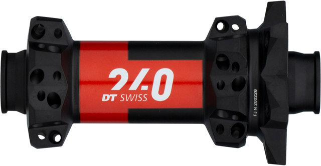 DT Swiss 240 Straight Pull MTB 6-Bolt Disc Front Hub - black/15 x 100 mm / 28 hole
