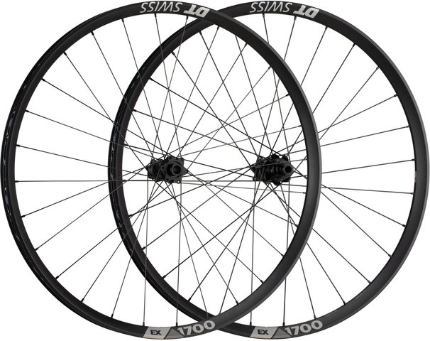 DT Swiss Set de Roues EX 1700 SPLINE 30 Boost Disc 6 trous 27,5" - noir/Set de 27,5" (avant 15x110 Boost + arrière 12x148 Boost) SRAM XD