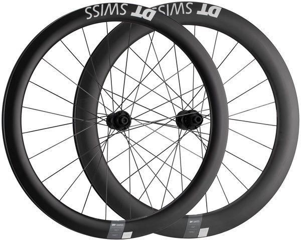 DT Swiss Juego de ruedas ARC 1400 DICUT 50/62 Carbon Disc Center Lock 28" - negro/28" set (RD 12x100 + RT 12x142) Shimano