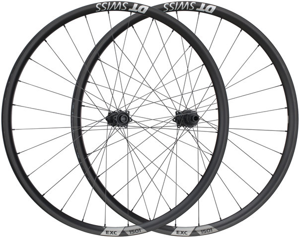 DT Swiss Set de Roues en Carbone EXC 1501 SPLINE 30 Boost Disc 6 trous 29" - noir/Set de 29" (avant 15x110 Boost + arrière 12x148 Boost) SRAM XD