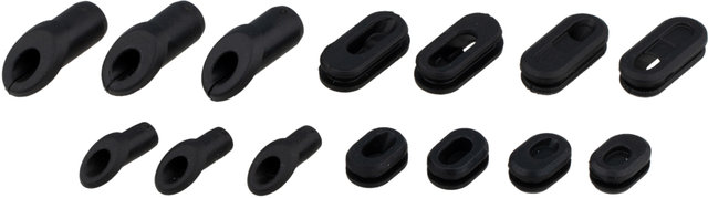 Rubber Grommet Cable Routing Kit - black/universal