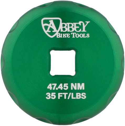 Abbey Bike Tools Herramienta para ejes de pedalier Bottom Bracket Socket Common - green/universal