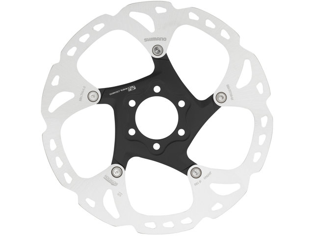 Disco de frenos SM-RT86 6 agujeros para XT - negro-plata/180 mm