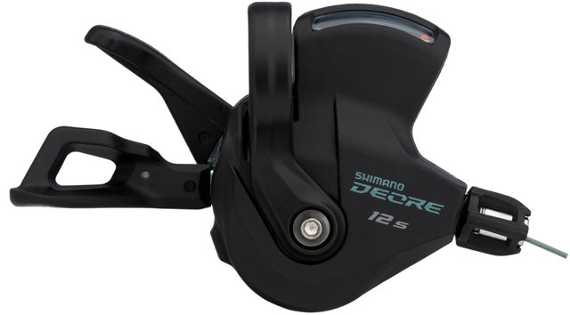 Shimano Man. cambios Deore SL-M6100 Abrazadera c. indicador de marcha 12 vel. - negro/12 velocidades