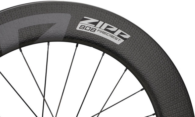 Zipp 808 Firecrest® Carbon Tubeless Center Lock Disc Wheelset - black/28" set (front 12x100 + rear 12x142) SRAM XDR