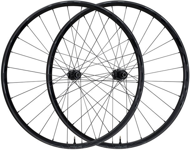 Easton EC70 AX Disc Center Lock Carbon 28" Wheelset - gloss carbon/28" set (front 15x100 + rear 12x142) Shimano