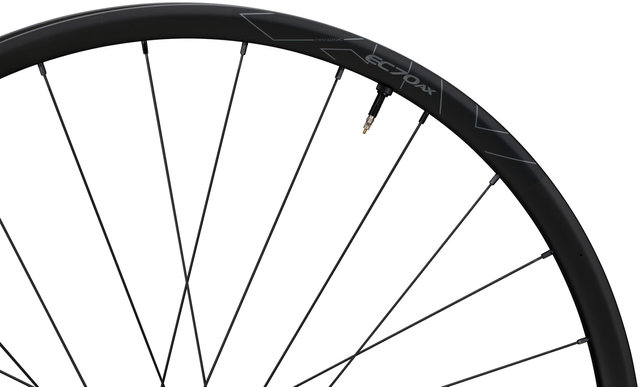 Easton Juego de ruedas EC70 AX Disc Center Lock Carbon 28" - gloss carbon/28" set (RD 15x100 + RT 12x142) Shimano