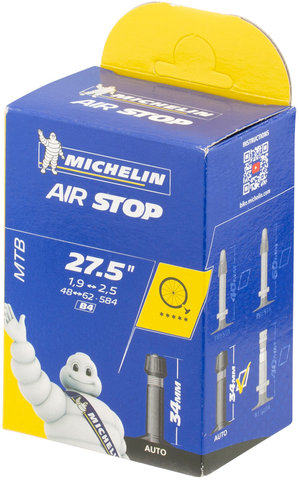 Michelin Chambre à air B4 Airstop Butyl pour 27,5" - universal/48/62-584 AV 34 mm