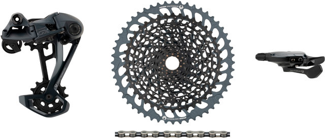 SRAM Kit de Mise à Niveau GX Eagle 1x12 vitesses VAE avec Cassette - black - GX silver-black/10-52