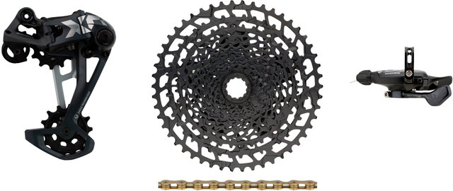 Kit de actualización X01 Eagle 1x12 v. E-Bike con cassette p. Shimano - black - XX1 gold/11-50