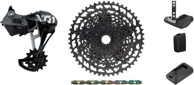 X01 Eagle AXS 1x12-speed Upgrade Kit with Cassette for Shimano - black - XX1 rainbow/11-50