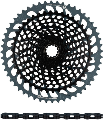 Kit d'Usure Cassette X01 Eagle XG-1295 + Chaîne Eagle 12vit. - black - XX1 black/10-52