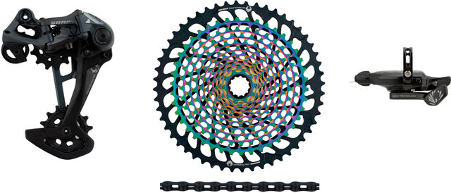 SRAM Kit de actualización XX1 Eagle 1x12 velocidades E-Bike con cassette - rainbow - XX1 black/10-52