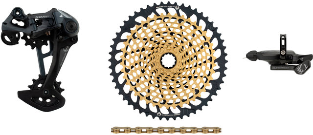 SRAM XX1 Eagle 1x12-speed E-Bike Upgrade Kit with Cassette - gold - XX1 gold/10-52