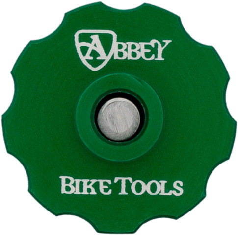 Abbey Bike Tools Geiszler Adapter for Truing Stand - green-silver/universal