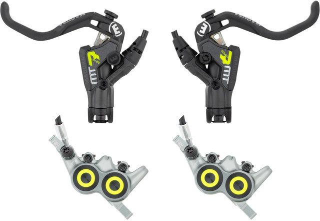 Magura MT7 Pro HC Carbotecture v+h Set Scheibenbremse - black-mystic grey anodized/Satz (VR + HR)