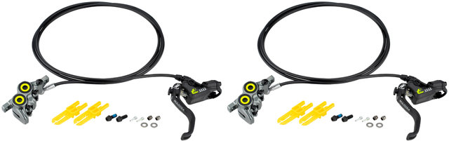 Magura MT7 Pro HC Carbotecture Disc Brake Set - black-mystic grey anodized/set (front+rear)