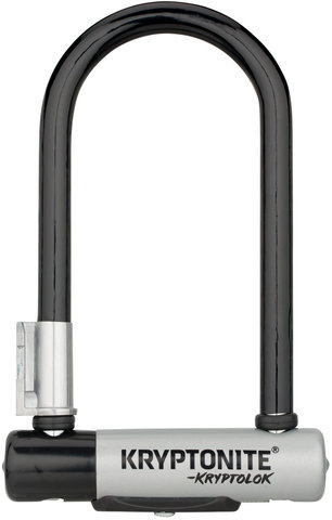 KryptoLok® Mini-7 Bügelschloss mit KryptoFlex® Kabel - schwarz-grau/8,2 x 17,8 cm