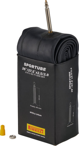 Pirelli Cámara SporTube para 26" / 27,5" - universal/26-27,5 x 2,5-2,8 SV 48 mm