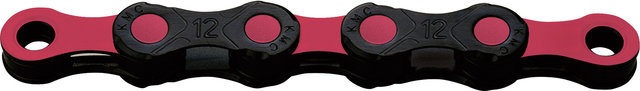 KMC DLC12 Waxed Kette 12-fach - black-pink/126