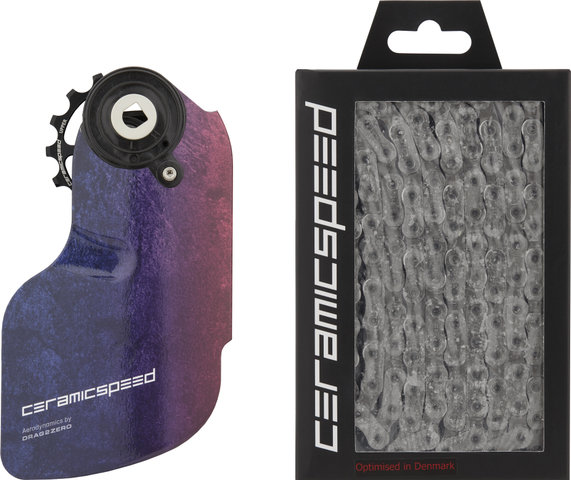 CeramicSpeed OSPW Aero Coated Limited Edition p. SRAM Red / Force AXS + Chaîne UFO - limited edition | 114 | 15 dents (galet guide), 19 dents (galet tendeur)
