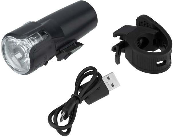 Axa Luz delantera con aprobación StVZO Compactline 20 USB - negro/20 Lux