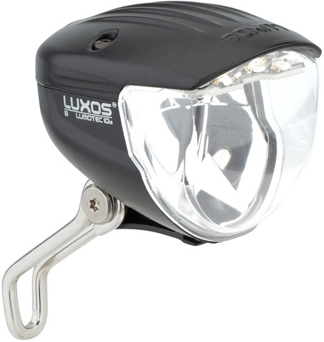 Luz delantera LED Lumotec Luxos IQ2 B con aprobación StVZO - negro/universal