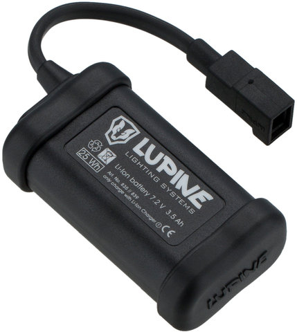 Lupine Batterie Li-Ion Hardcase avec Bande Velcro - noir/3,3 Ah