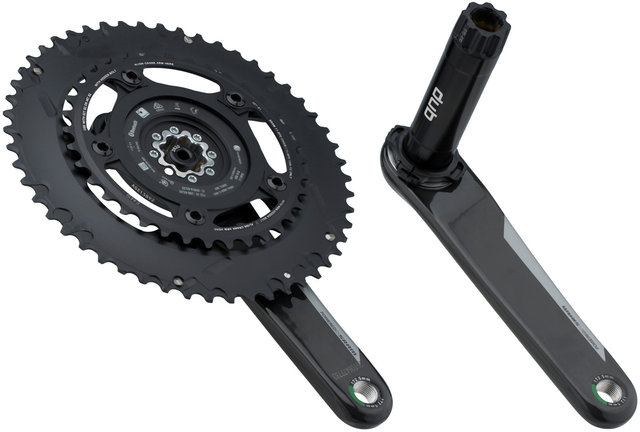 QUARQ Juego de bielas con potenciómetro DZero DUB Powermeter Compact Carbon - black/172,5 mm 36-52