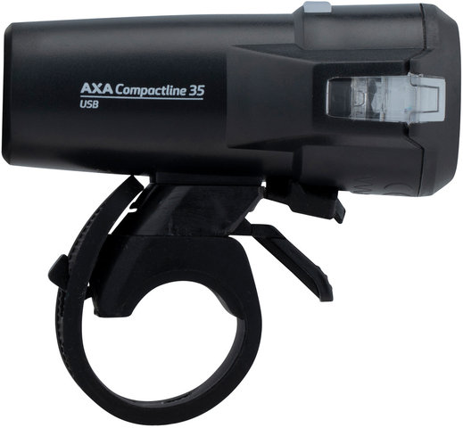 Axa Compactline 35 USB Frontlicht mit StVZO-Zulassung - schwarz/35 Lux