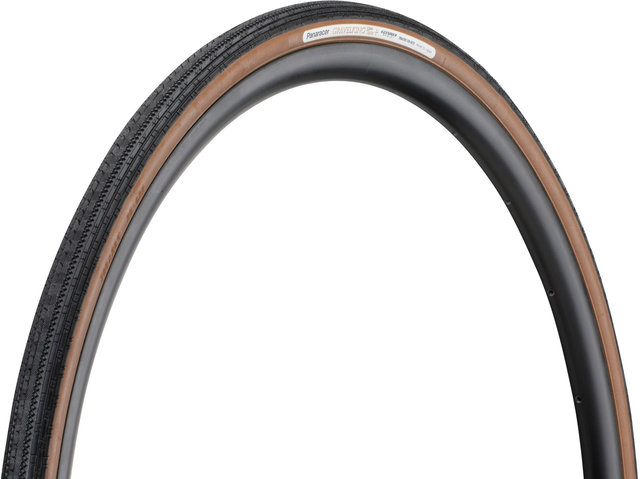 Panaracer Gravelking Semi Slick Plus 28" Faltreifen - black-brown/28-622 (700x28C)