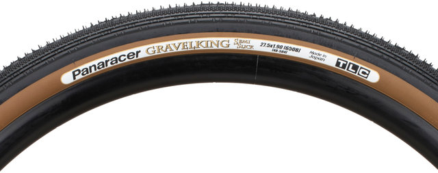 Panaracer Gravelking Semi Slick TLC 27.5" Folding Tyre - black-brown/27.5x1.9 (48-584)